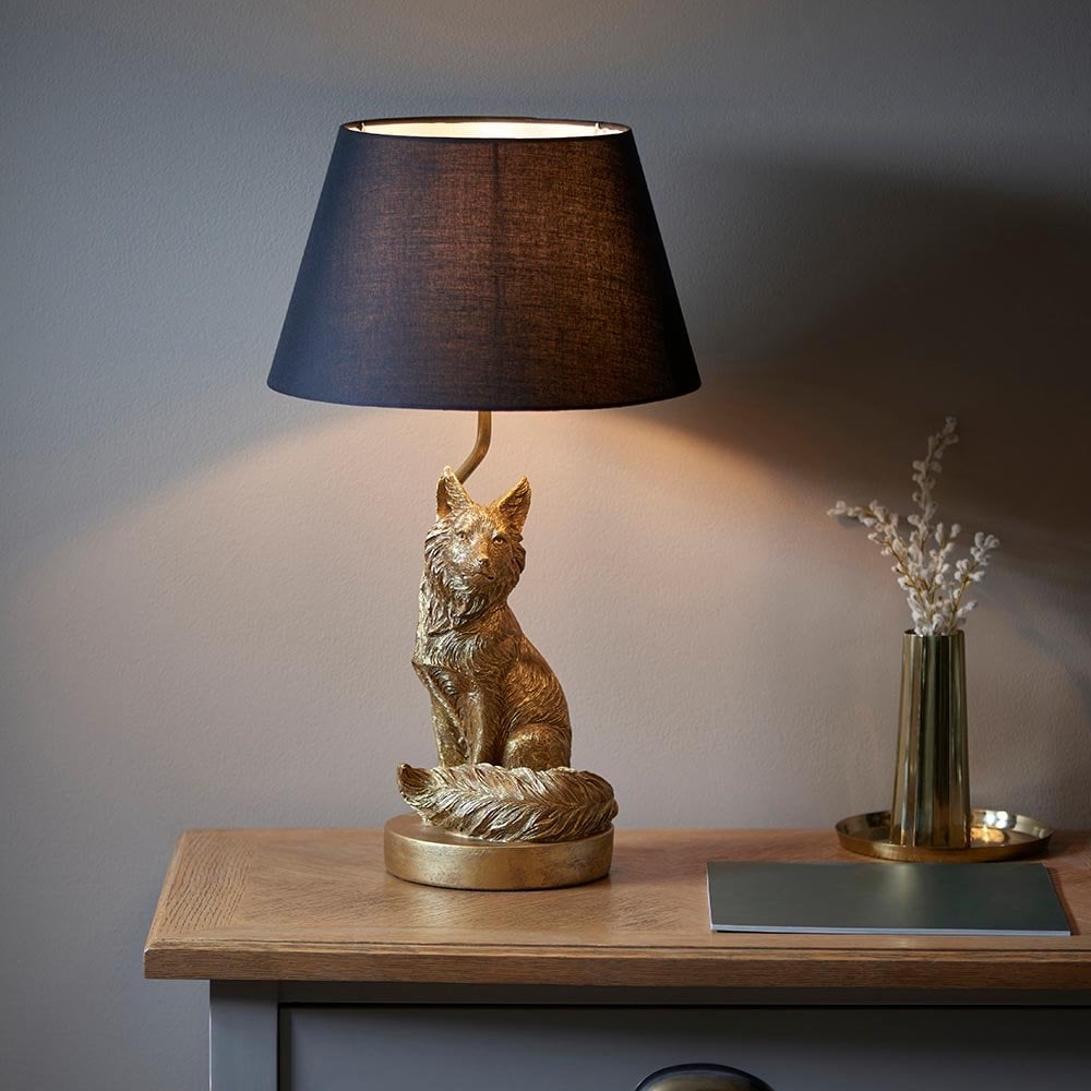 Fox Table Lamp C/W Shade