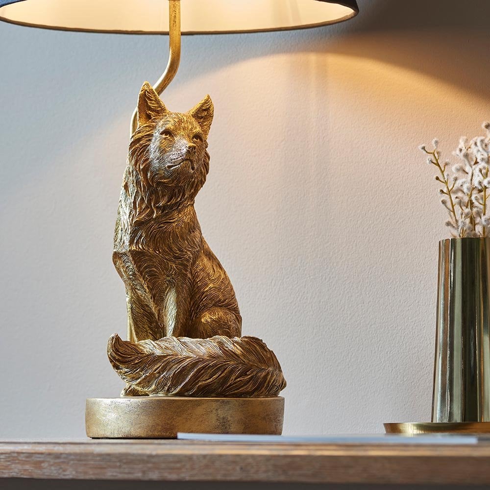 Fox Table Lamp C/W Shade