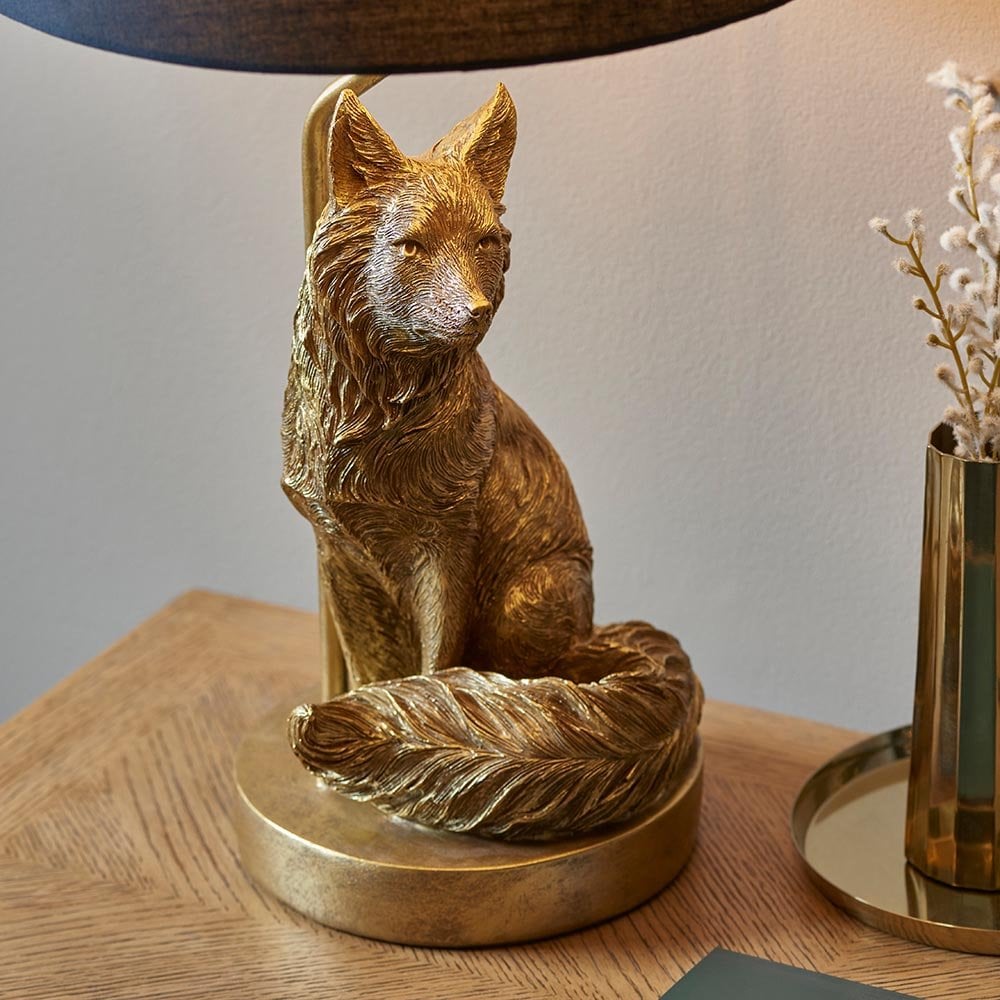Fox Table Lamp C/W Shade