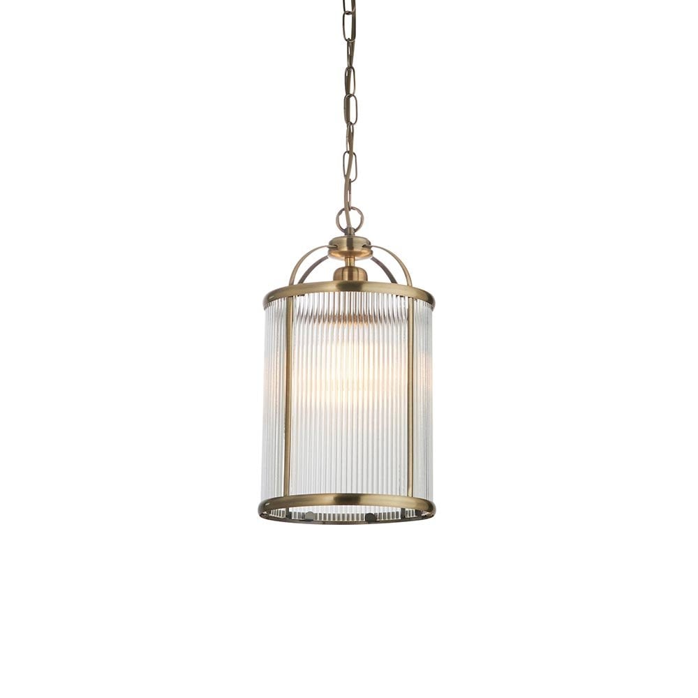 Lambeth Single Ribbed Lantern Pendant