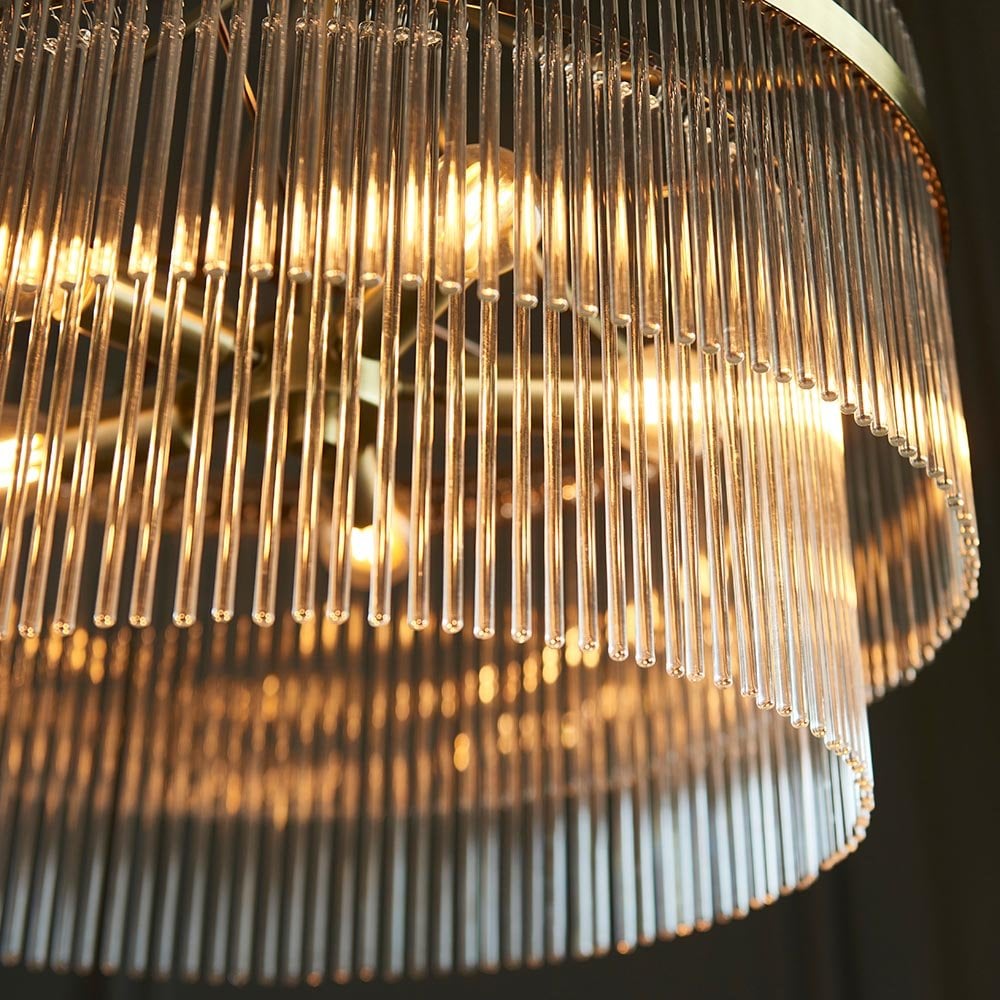 Marietta 5 Light Antique Brass Pendant