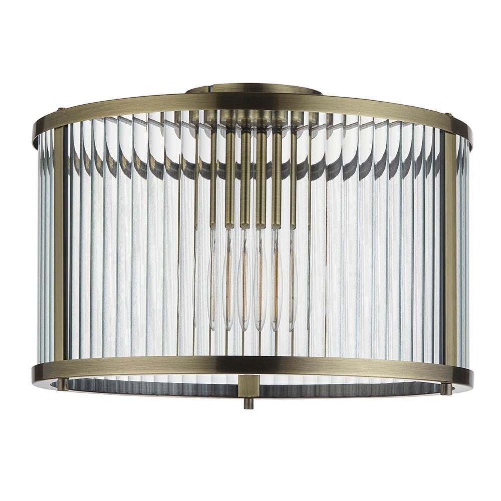 Ridgeton Antique Brass Flush Fitting
