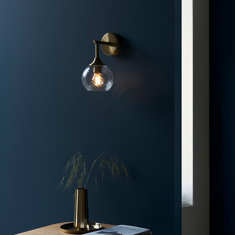 Allegra Wall Light in Antique Brass