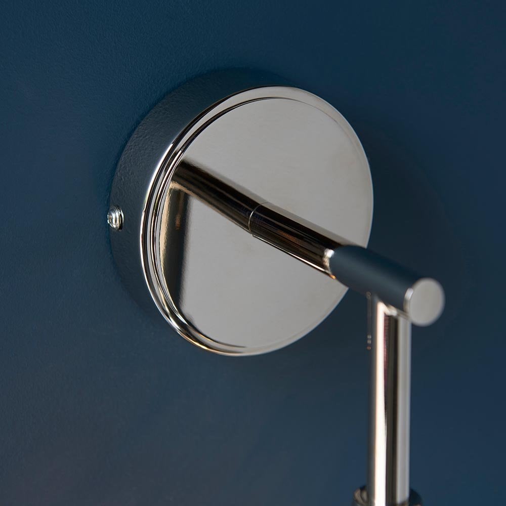 Allegra Wall Light in Bright Nickel