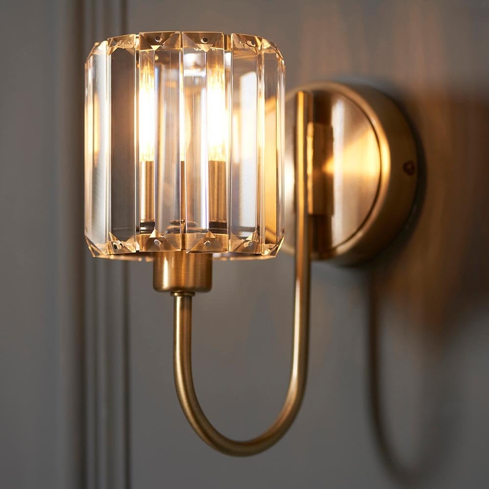 Berenice Wall Light in Antique Brass