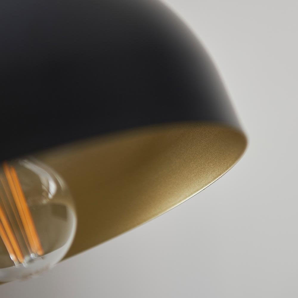 Brair Table Lamp with Antique Brass Inner Shade