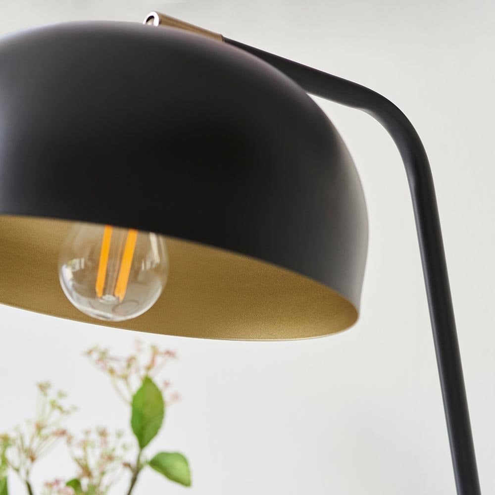 Brair Table Lamp with Antique Brass Inner Shade