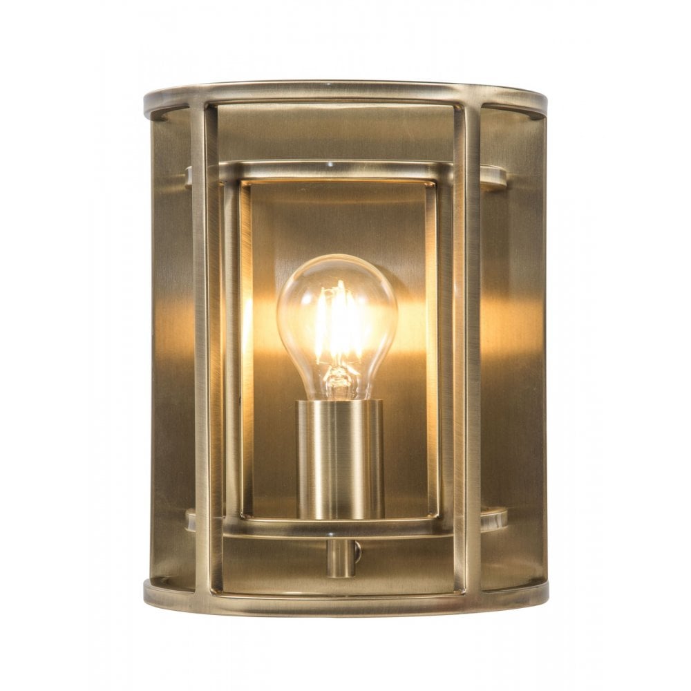 Chester Antique Brass Single Wall Light
