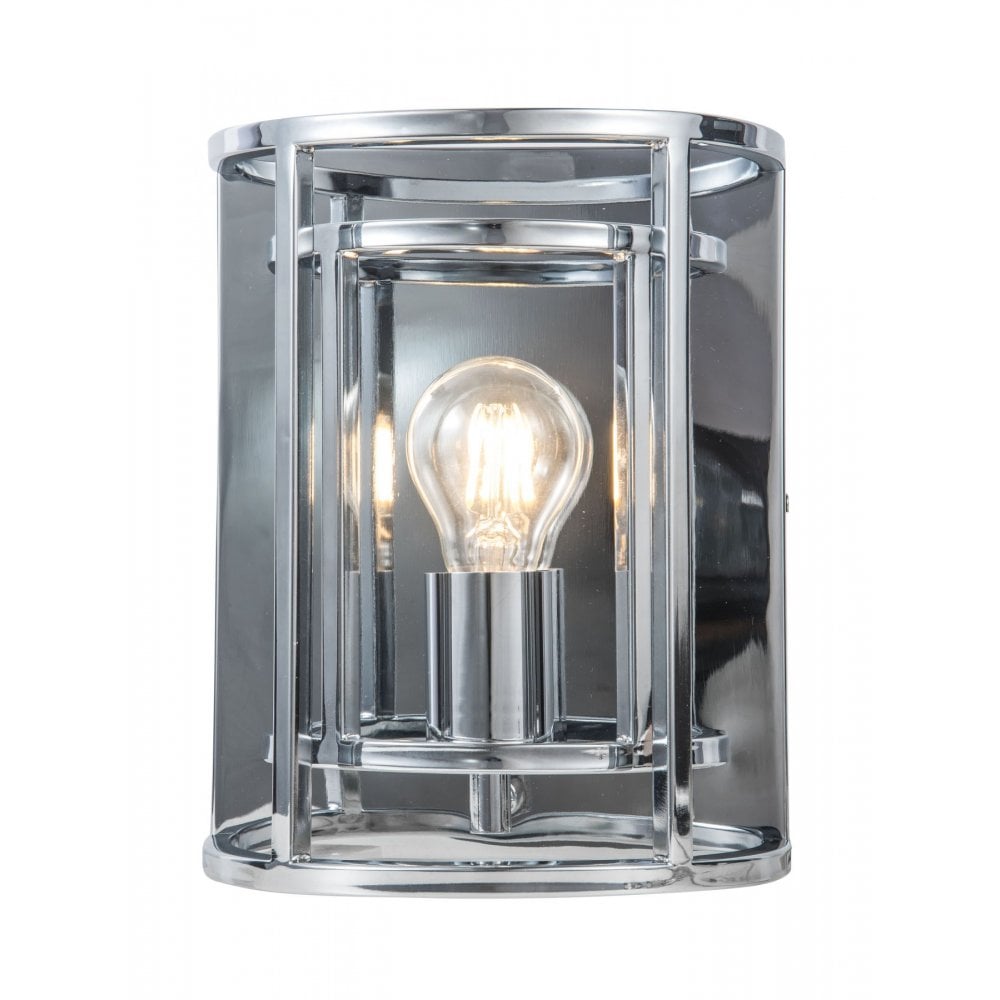 Chester Polished Chrome Single Wall Light
