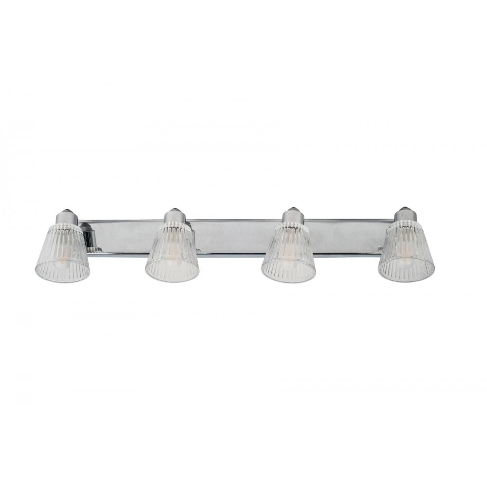 Gatsby 4 Light Bathroom Wall Fitting in Polished Chrome