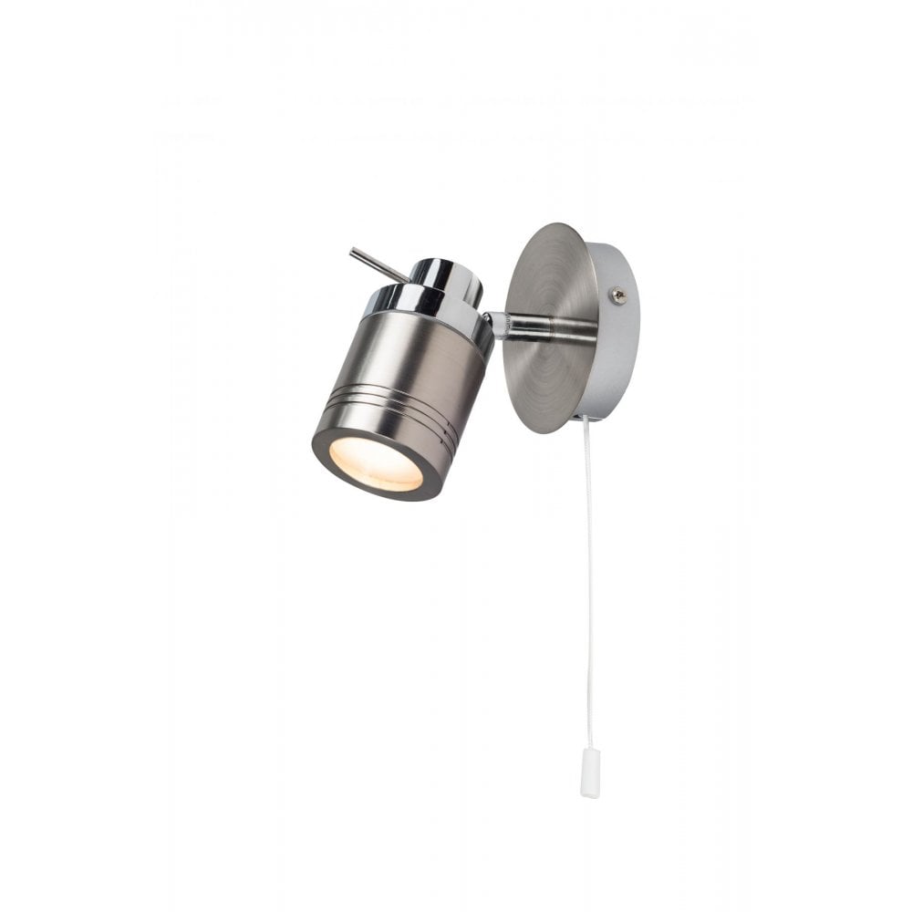 Luxo Single Spotlight in Satin Chrome