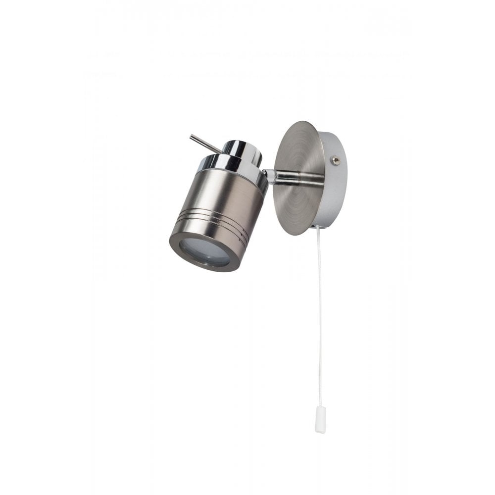 Luxo Single Spotlight in Satin Chrome