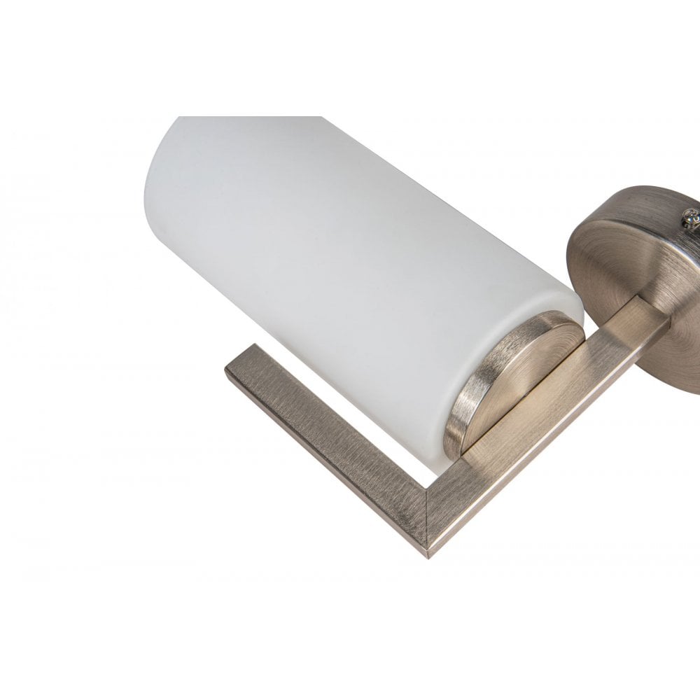 Empire Wall Light in Satin Chrome