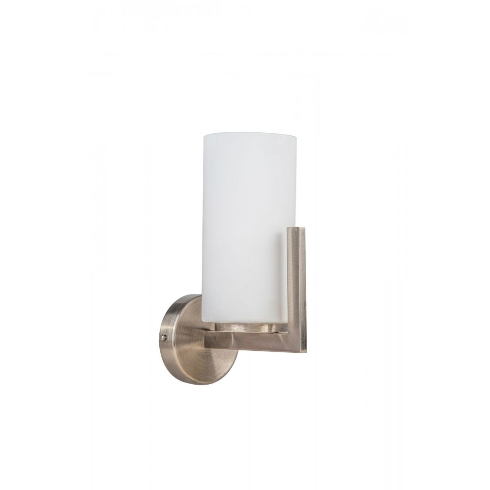 Empire Wall Light in Satin Chrome