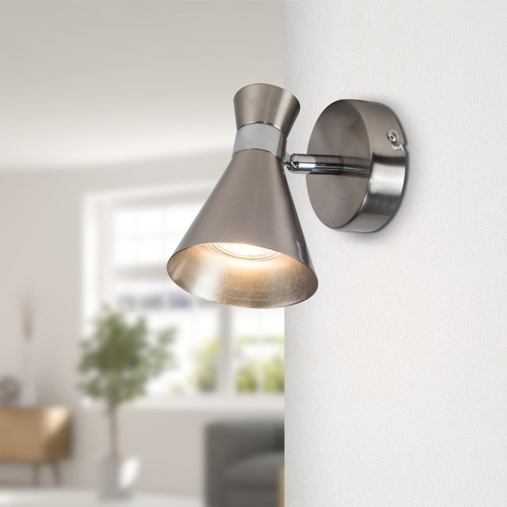 Pixar Single Spotlight In Satin Chrome
