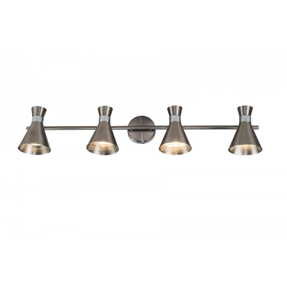 Pixar 4 Light Spotlight Bar In Satin Chrome