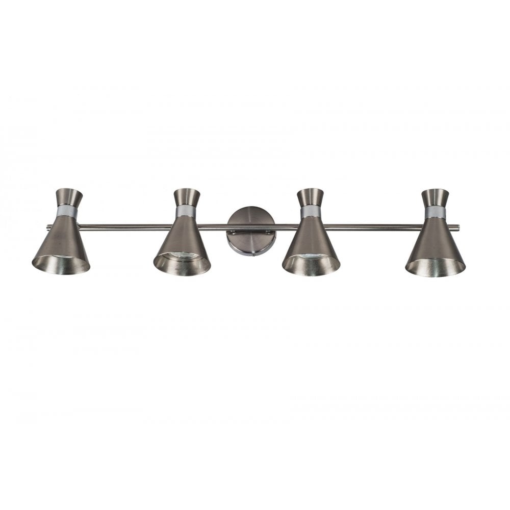 Pixar 4 Light Spotlight Bar In Satin Chrome