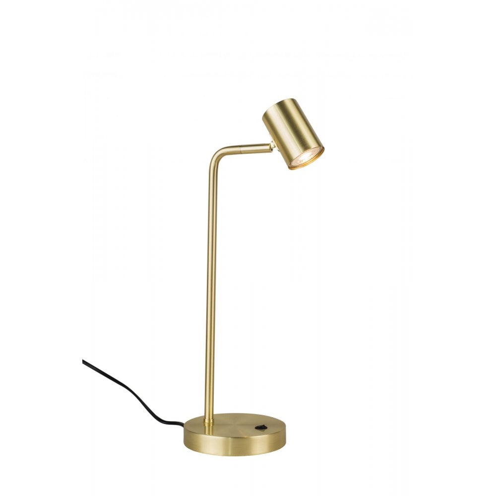 Diego Table Lamp in Satin Brass