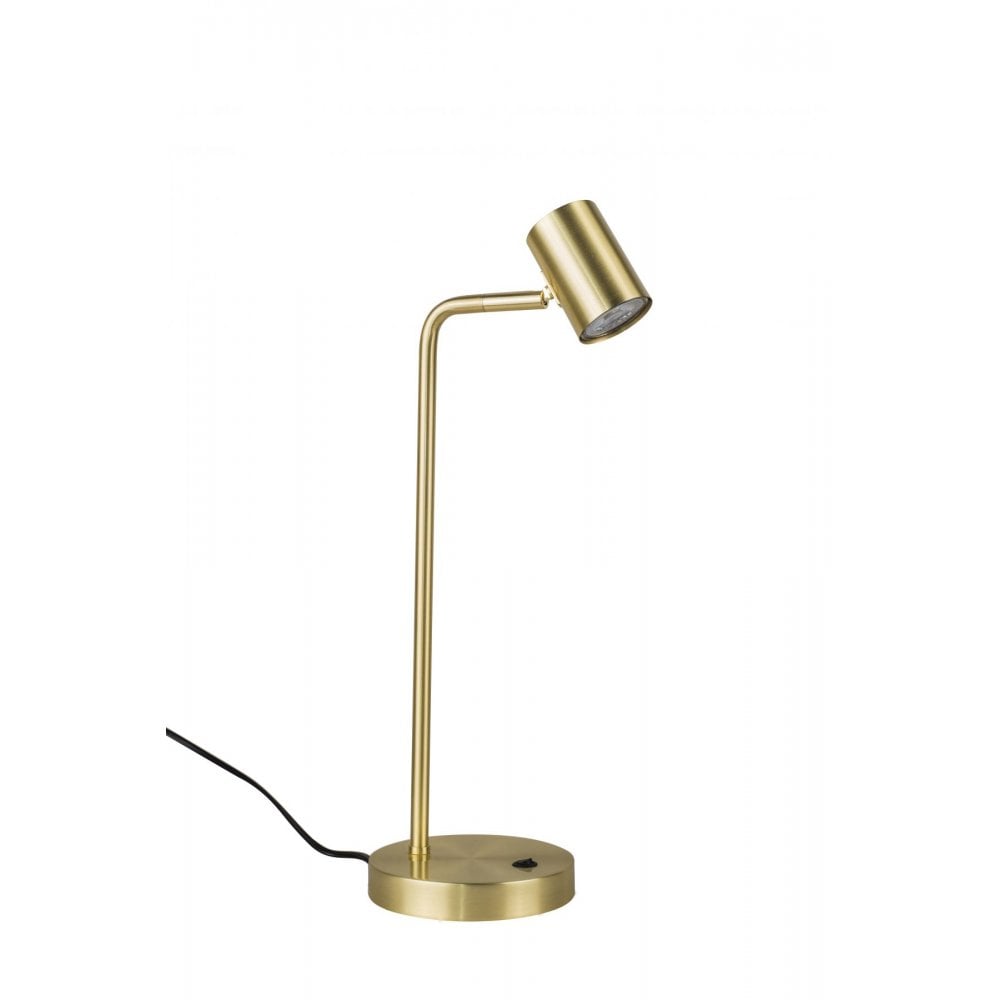 Diego Table Lamp in Satin Brass