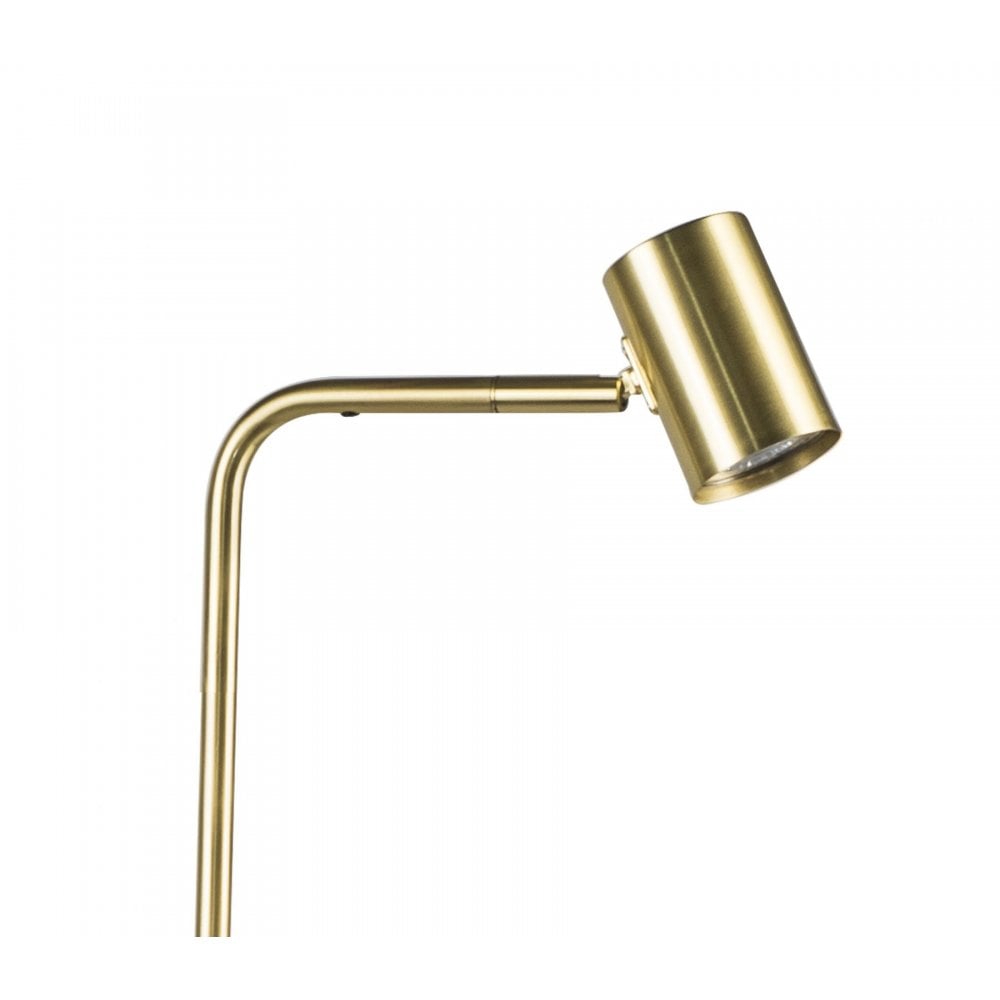 Diego Floor Lamp in Satin Brass