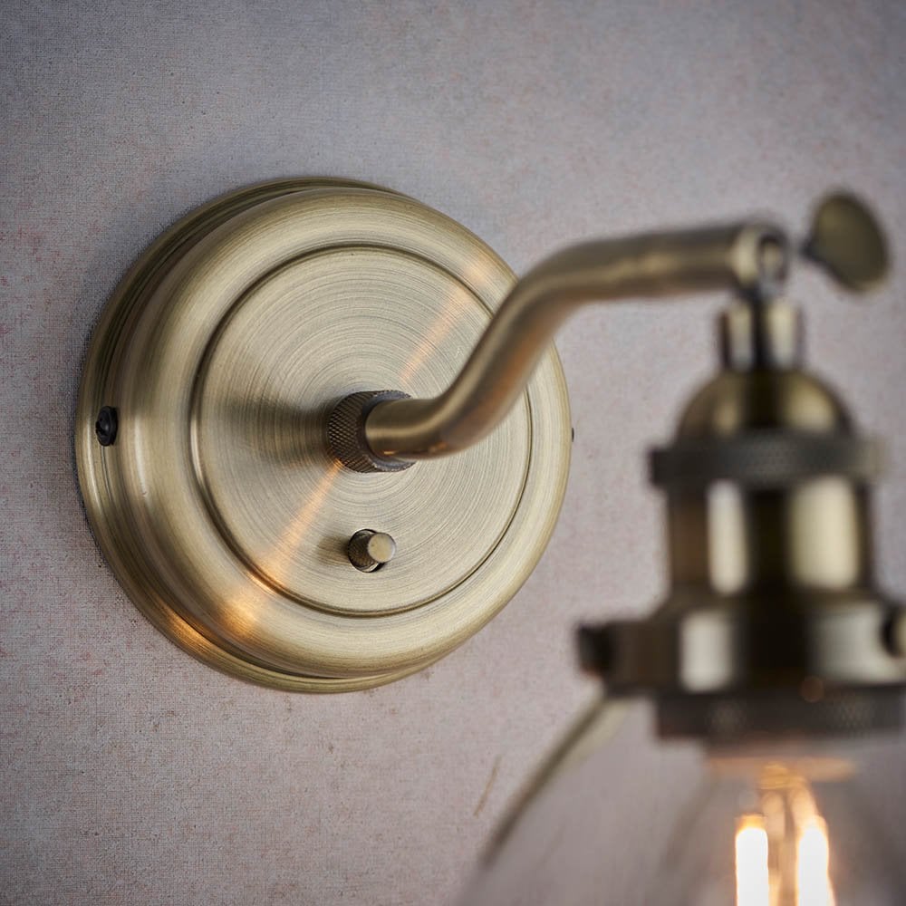 Hansen Wall Light in Antique Brass