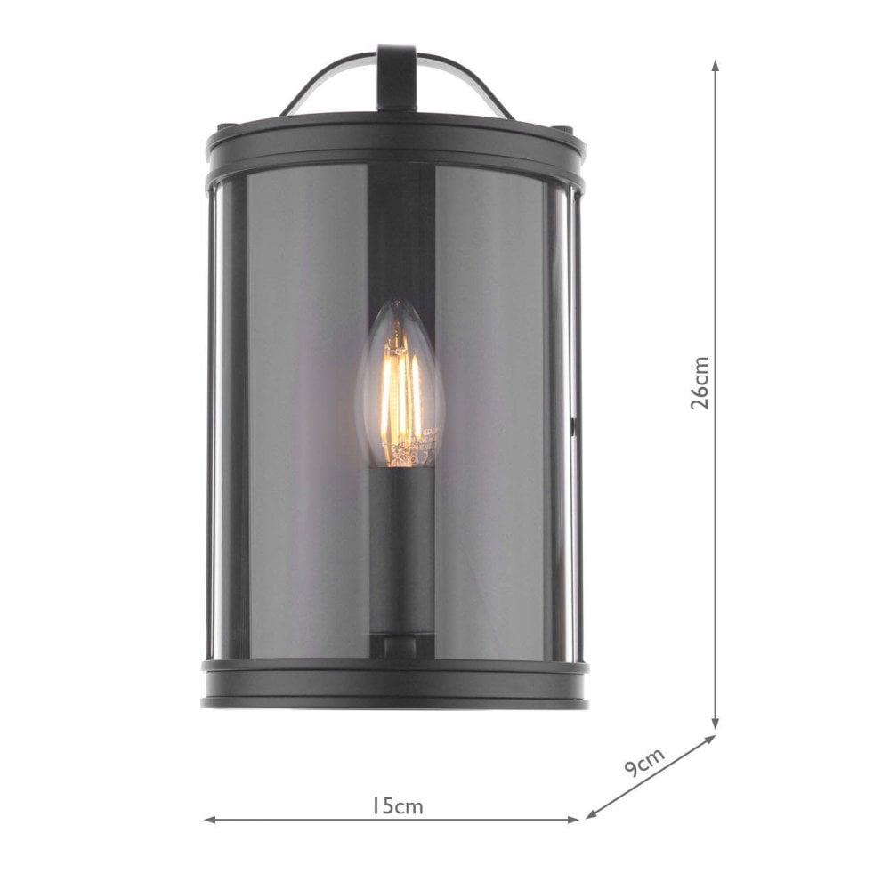 Harrington Wall Light in Matt Black