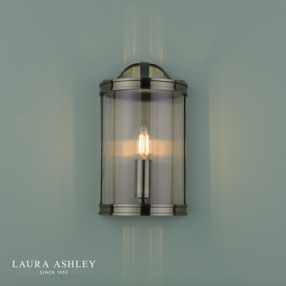 Harrington Wall Light in Antique Brass