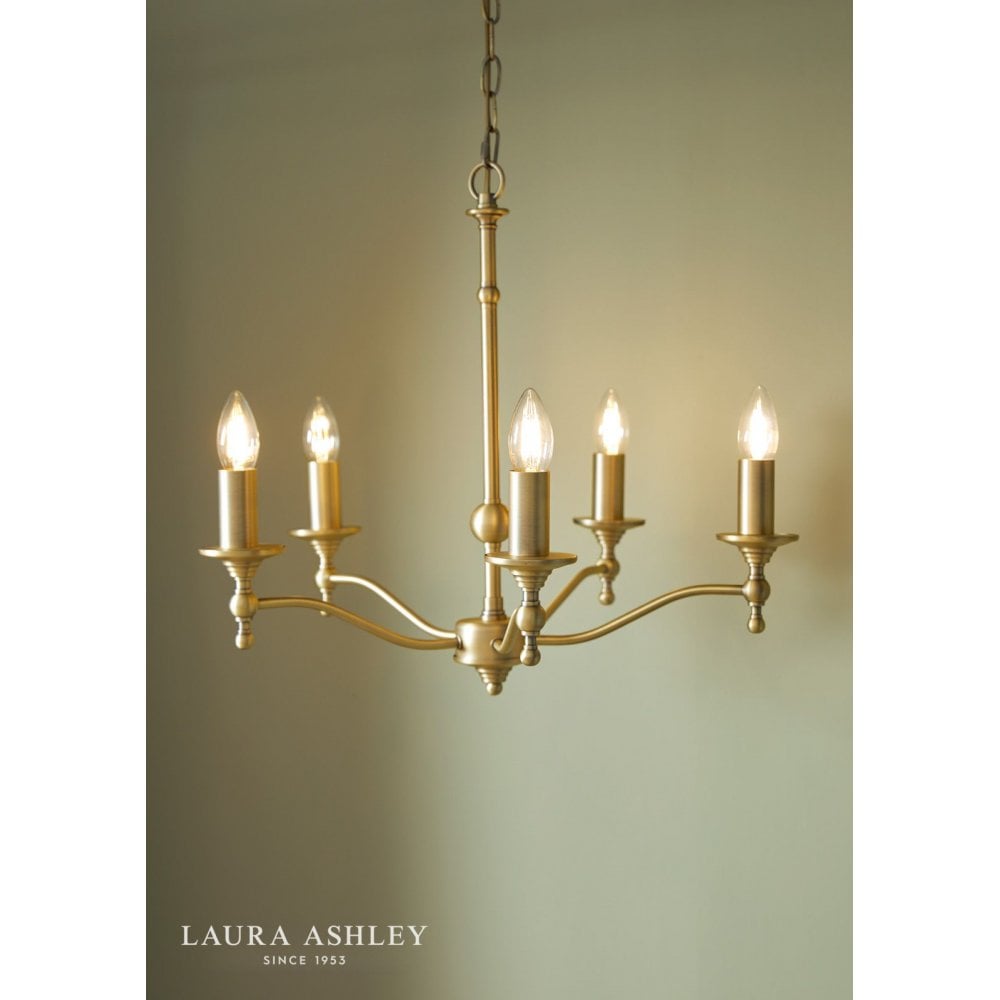 Ludchurch 5 Light Matt Antique Bras Pendant Fitting Only