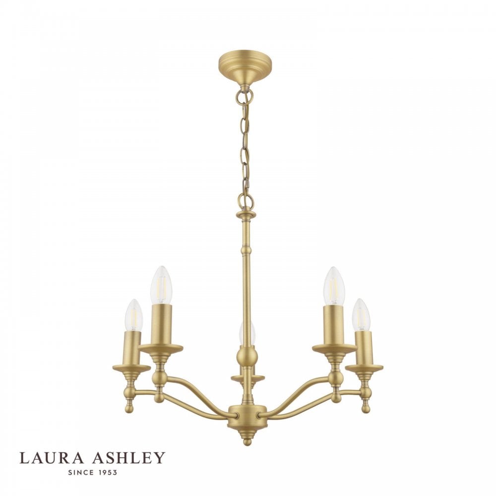 Ludchurch 5 Light Matt Antique Bras Pendant Fitting Only