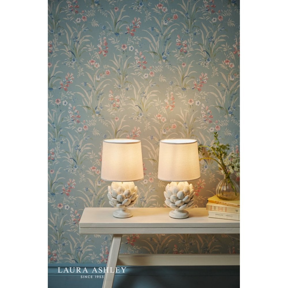 Artichoke White Twin Pack Table Lamp C/W Shade