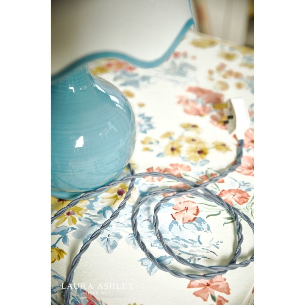 Bramhope Blue Table Lamp C/W Shade