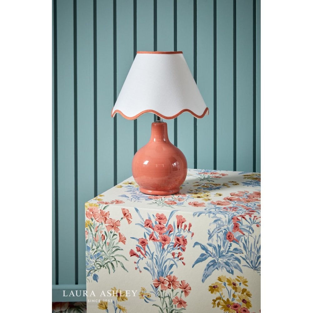 Bramhope Terracotta Table Lamp C/W Shade