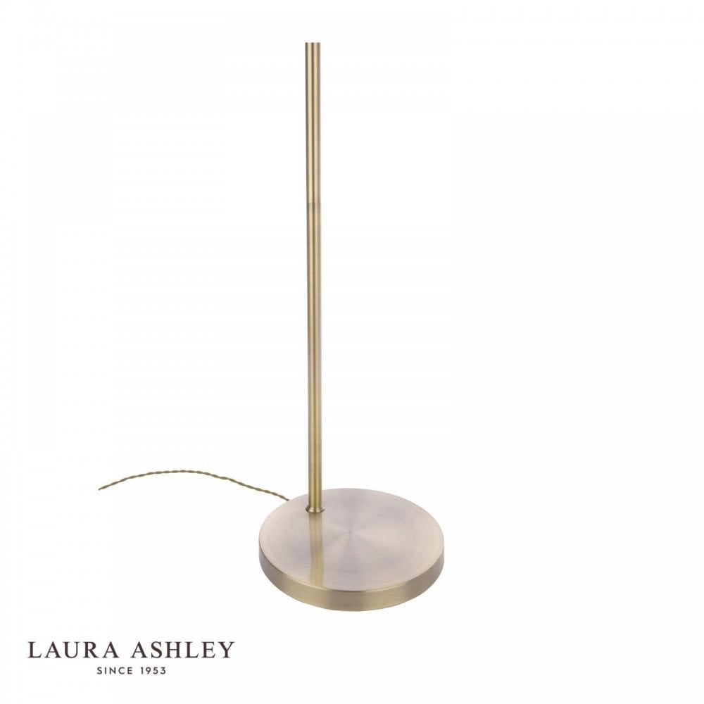 Isaac Antique Brass & Glass Floor Lamp