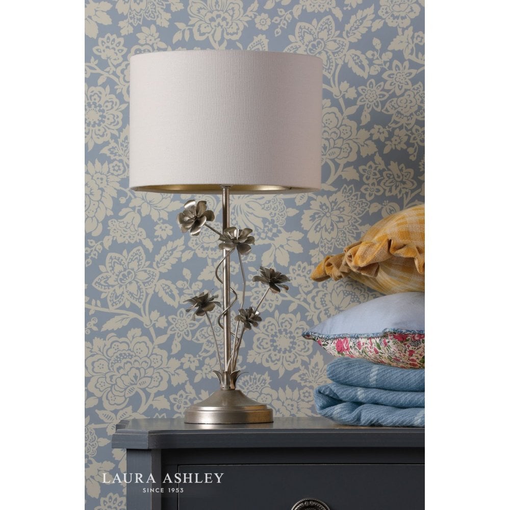 Lyndale Distressed Silver Leaf Table Lamp C/W Shade