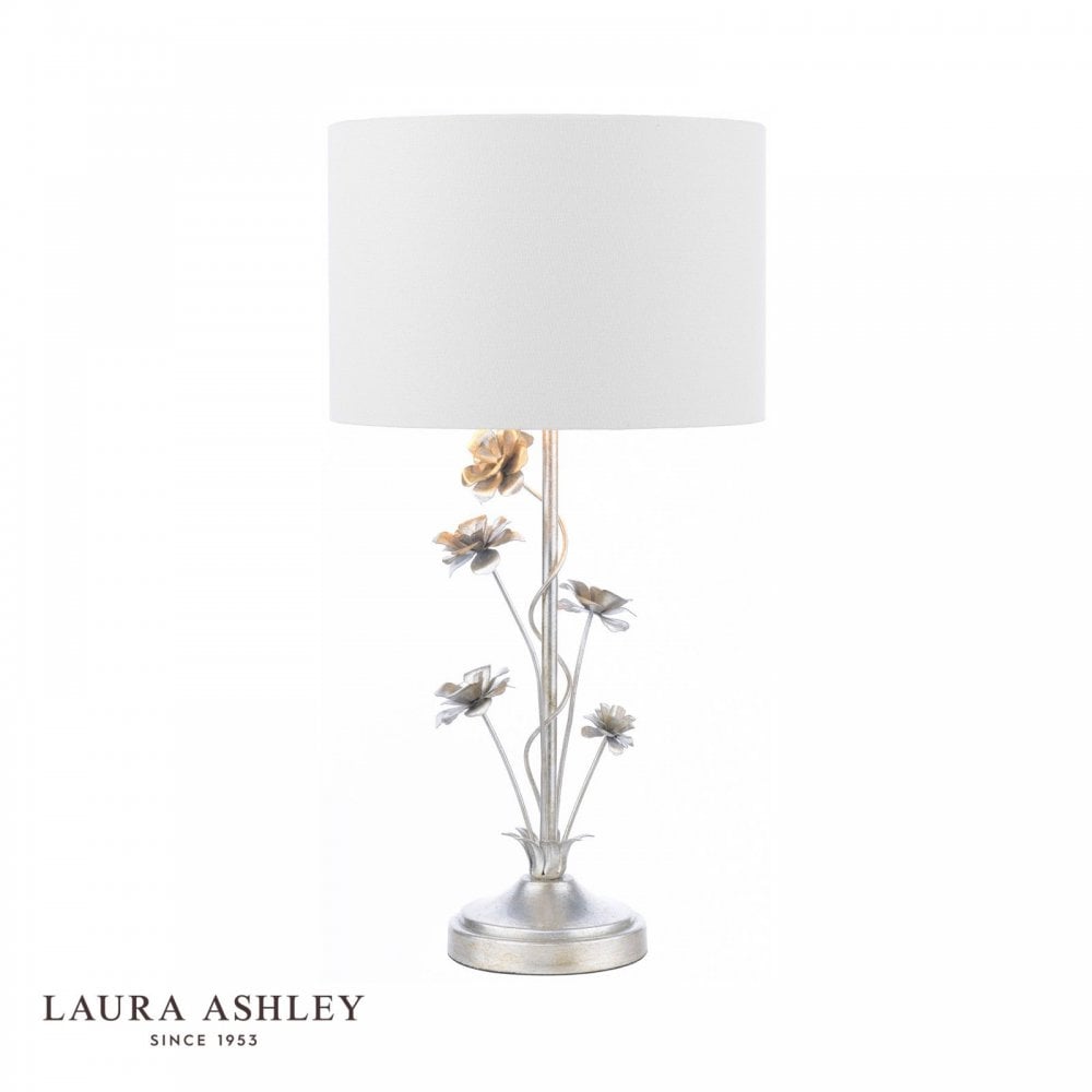 Lyndale Distressed Silver Leaf Table Lamp C/W Shade