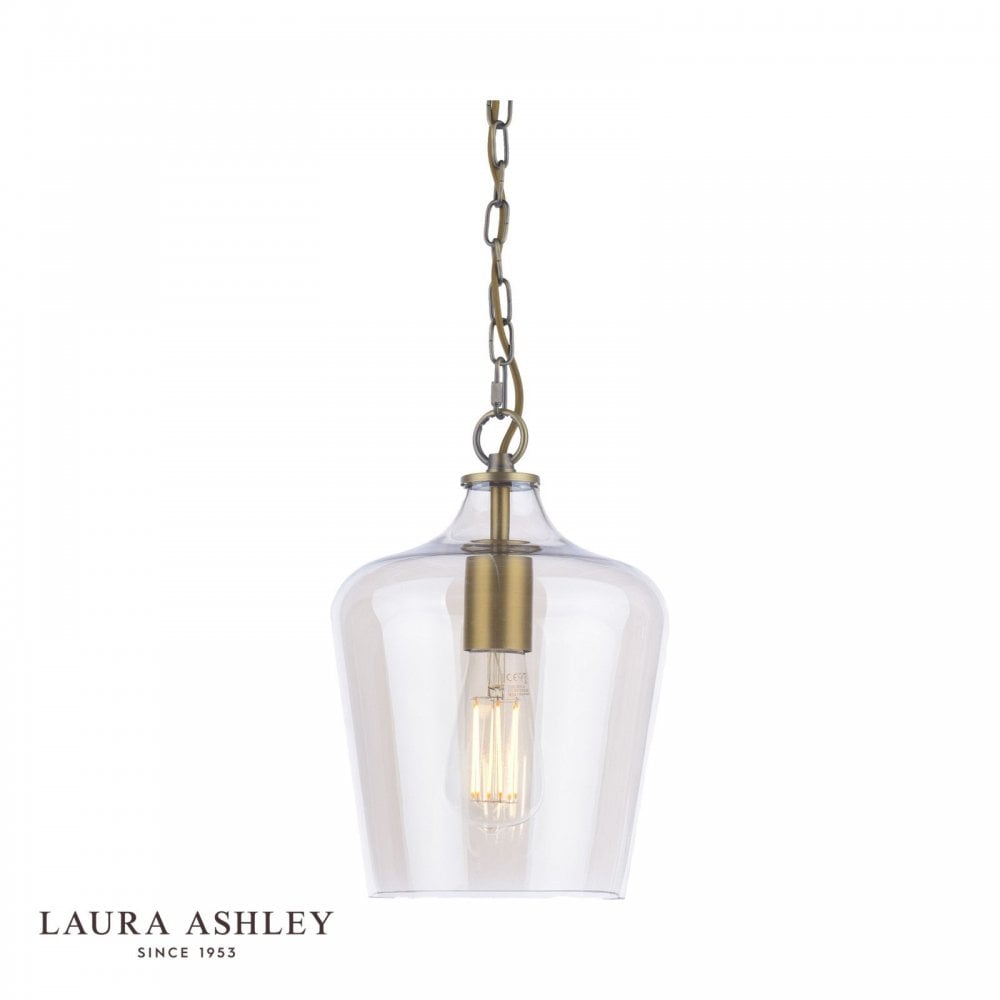 Ockley Antique Brass & Champagne Pendant