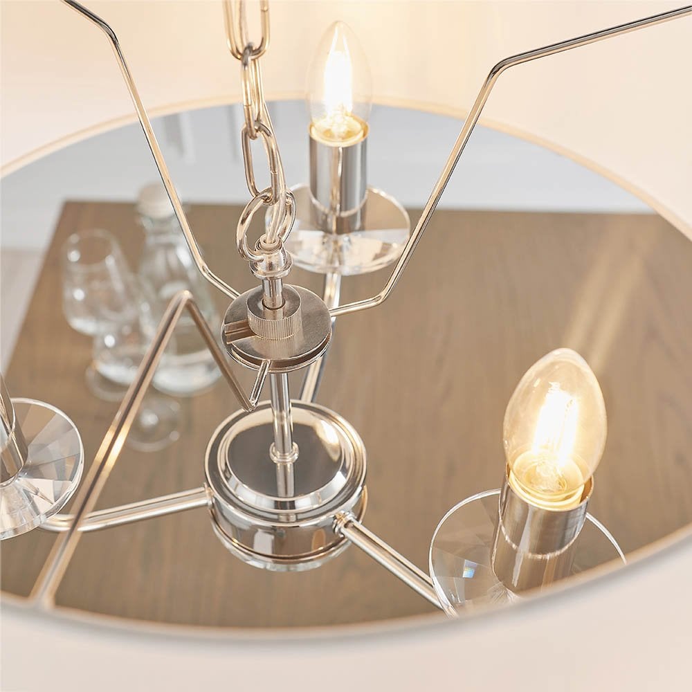 Nixon 3 Light Ceiling Pendant in Nickel Finish