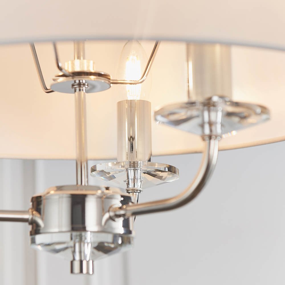 Nixon 3 Light Ceiling Pendant in Nickel Finish