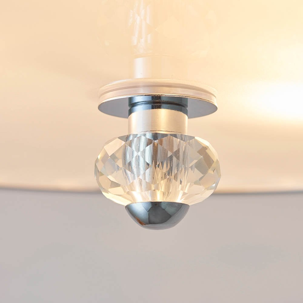 Hudson 3 Light Semi-Flush in Chrome