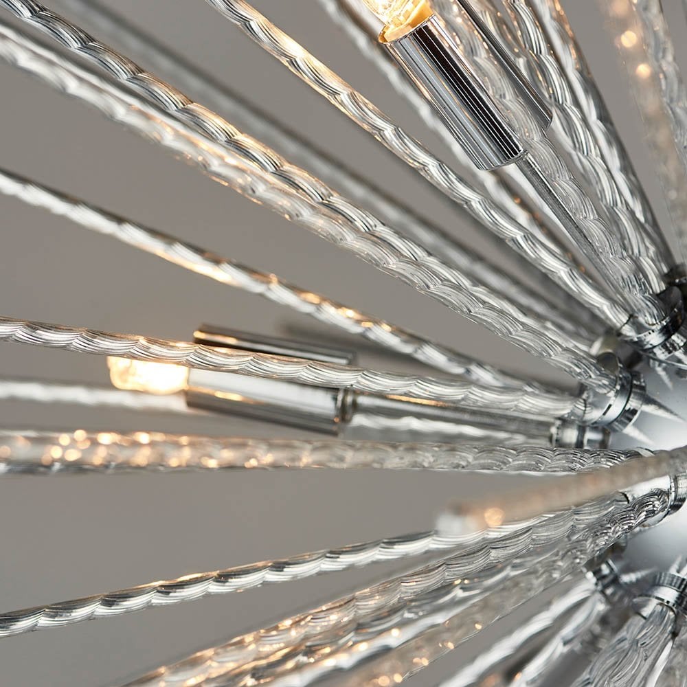 Lena 9 Light Pendant in Polished Chrome