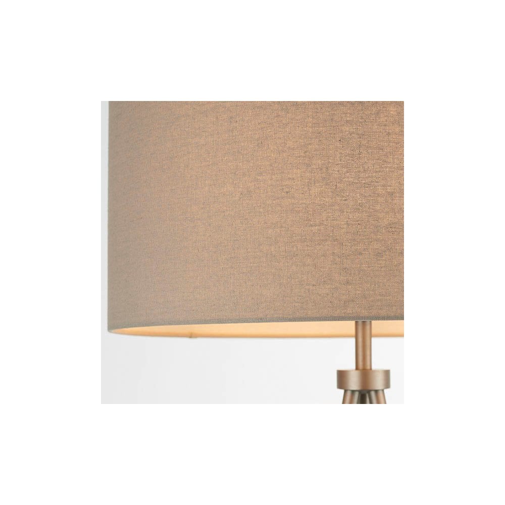 Tri Floor Lamp in Nickel C/W Shade