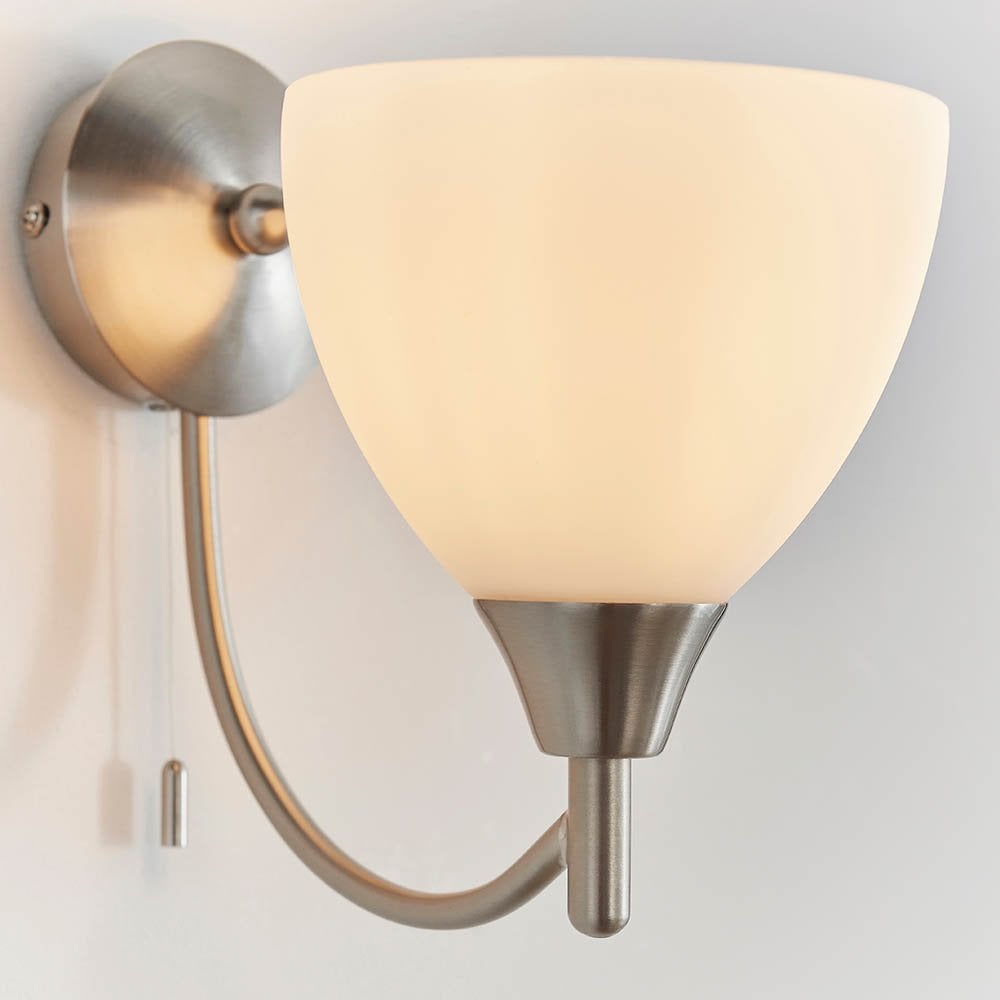 Alton Wall Light in Satin Chrome