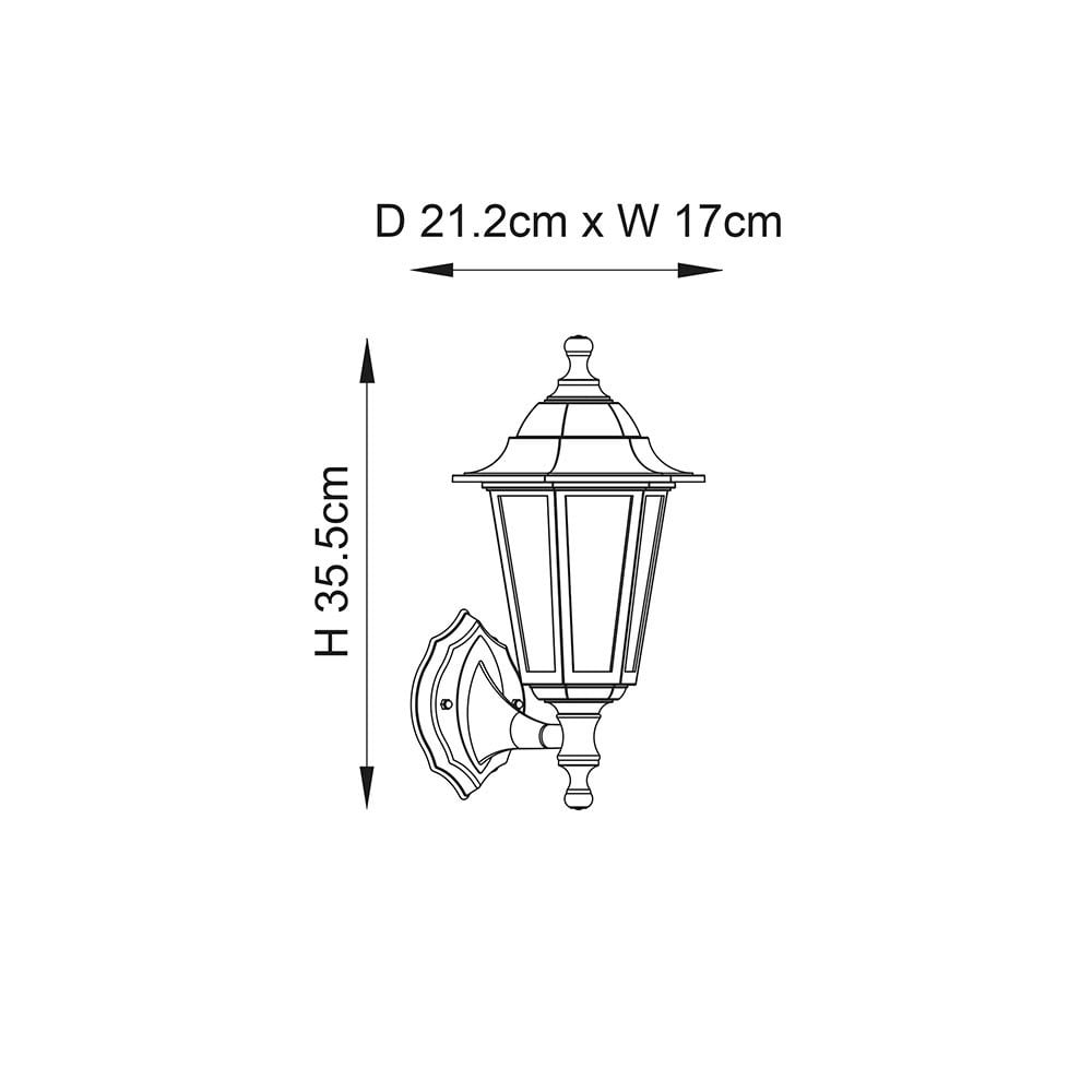 Bayswater Outdoor Wall Light in Black