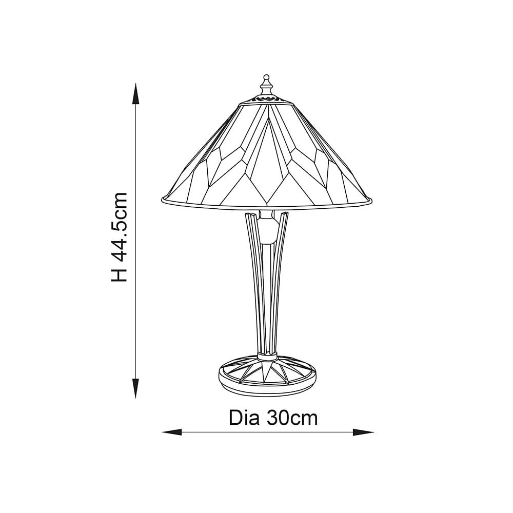 Astoria Medium Table Lamp Tiffany Style