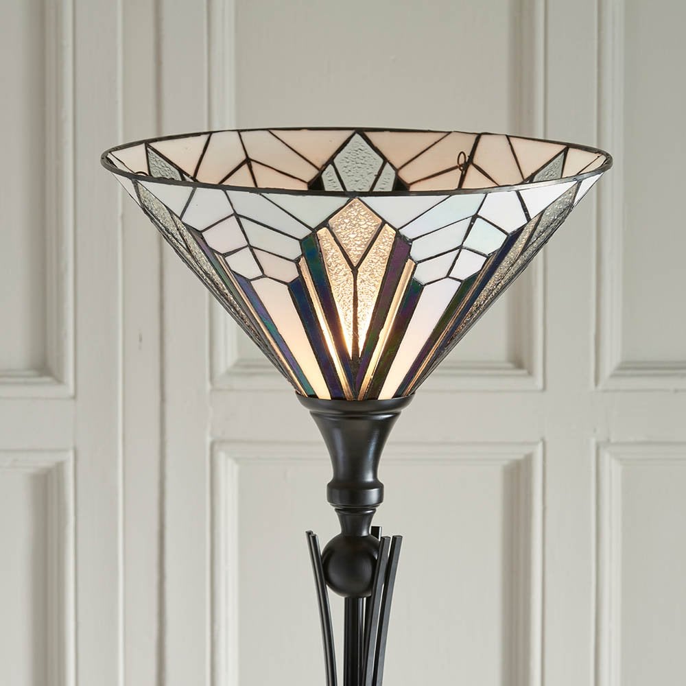 Astoria Uplighter Floor Lamp Tiffany Style