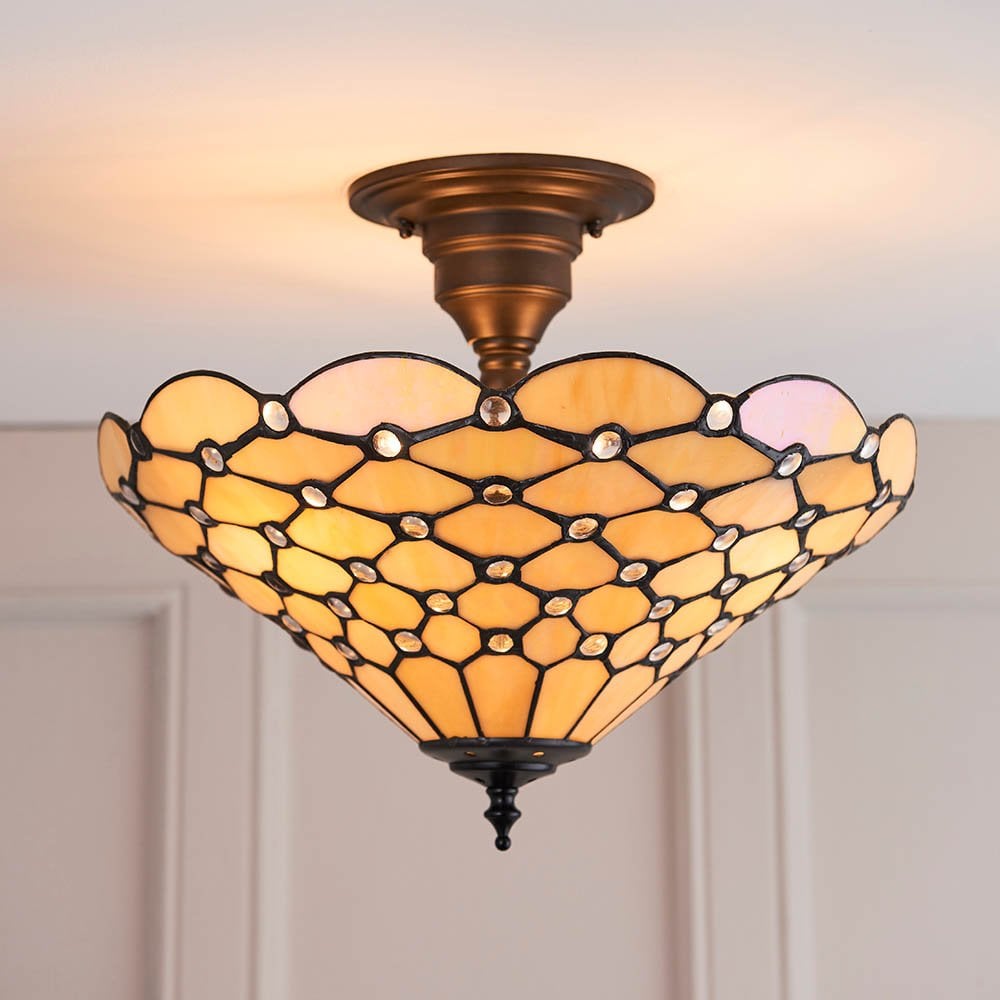 Pearl 3Light  Semi-Flush Fitting