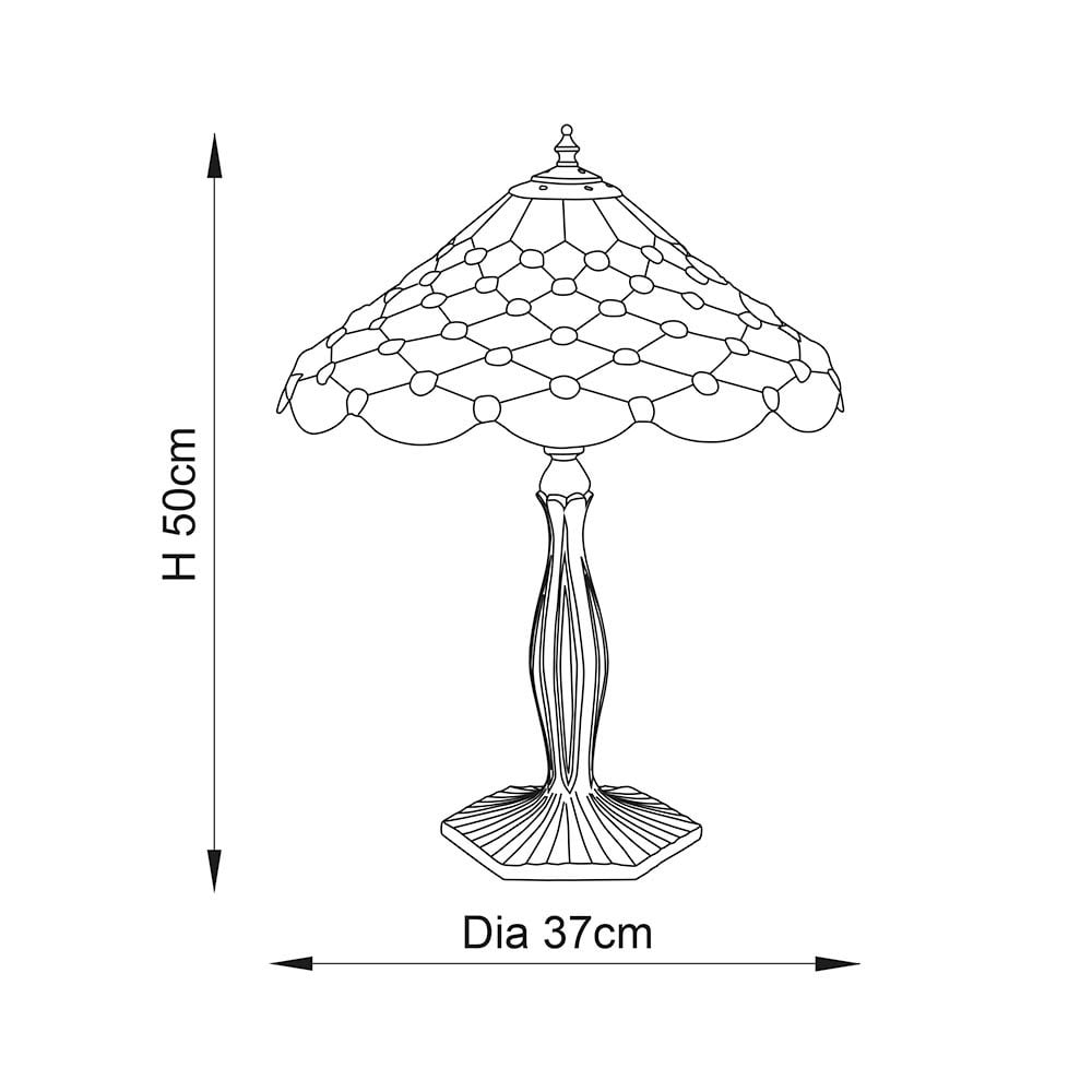 Pearl Table Lamp Tiffany Style