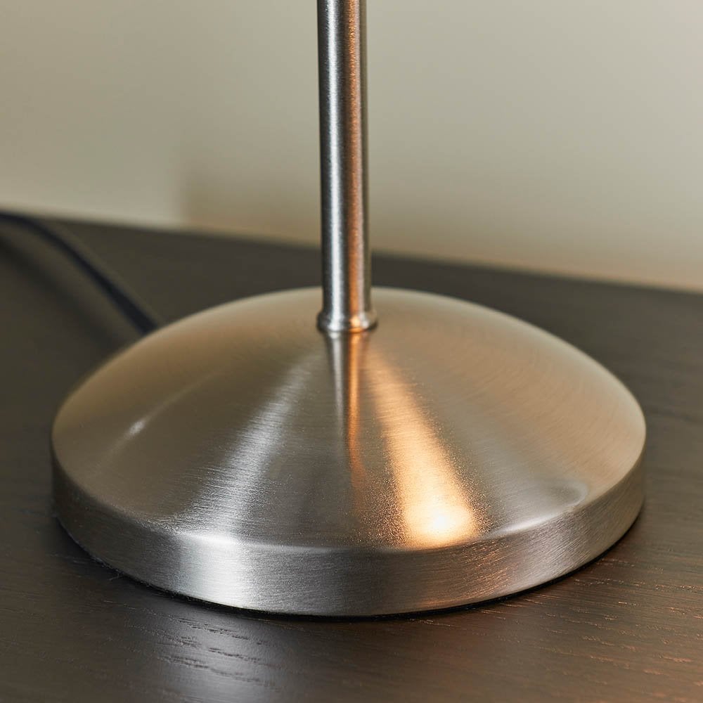Range Touch Table Lamp in Satin Chrome