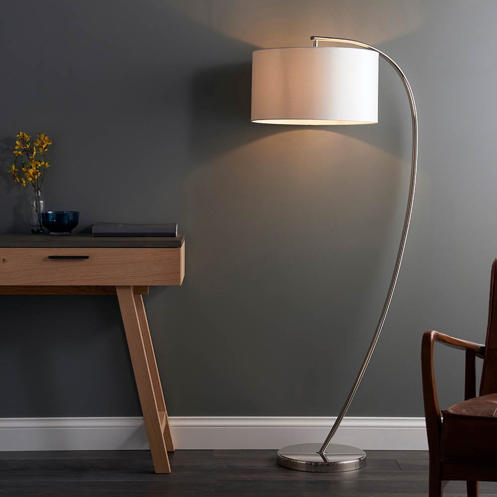 Jospehine Curved Floor Lamp C/W Shade