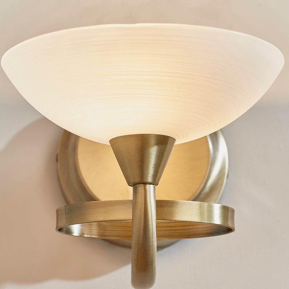 Cagney Wall Light in Antique Brass